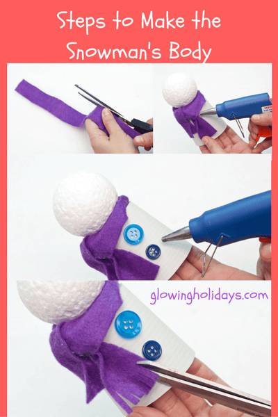 Steps to make the snowman's body