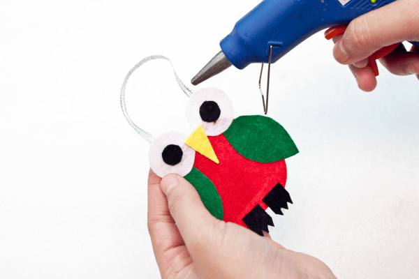 Adorable felt owl decoration