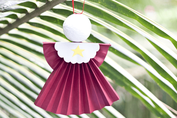 How to make a hanging Christmas angel