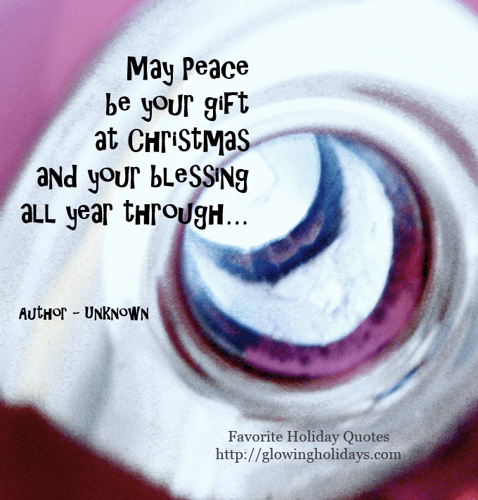 Peace Christmas Blessing