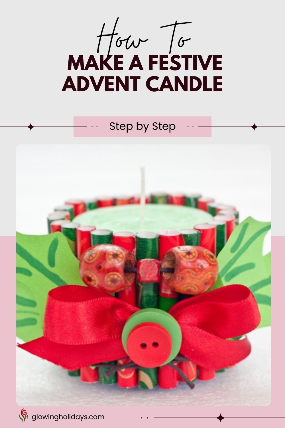 How to Make a Festive Advent Candle