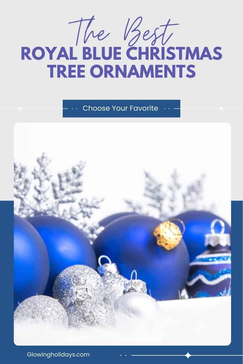 The Best Royal Blue Christmas Tree Ornaments